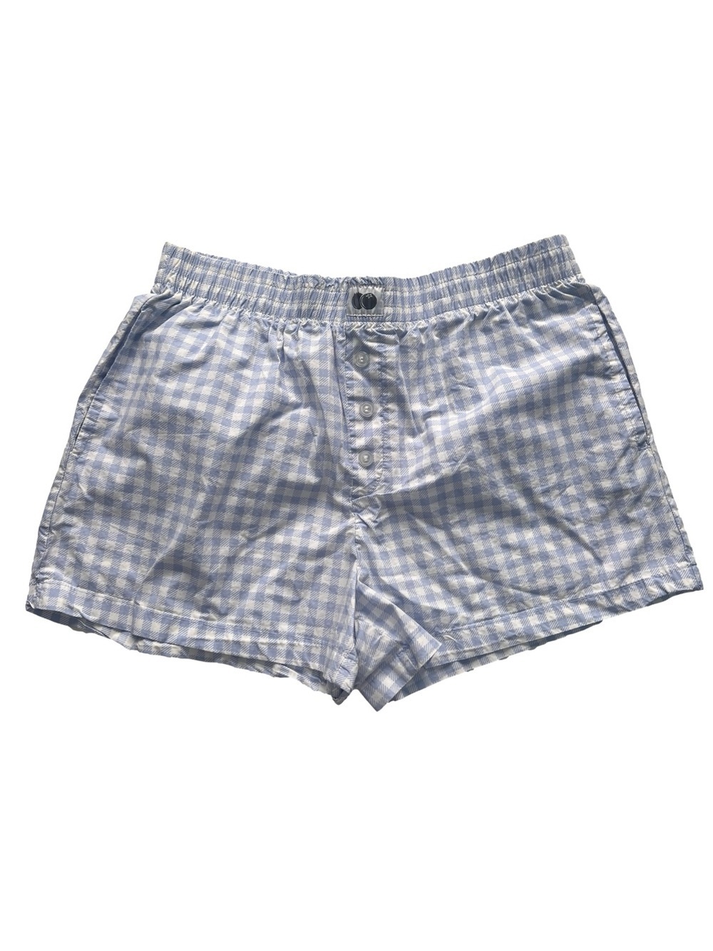 Better/Together Gingham Pajama Boxer Short with Pockets - Size Medium